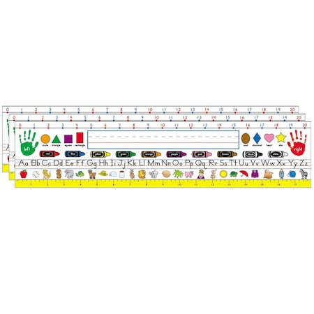 Carson Dellosa Traditional Manuscript Nameplates, Grade K-3, 36 Pieces, PK3 2071
